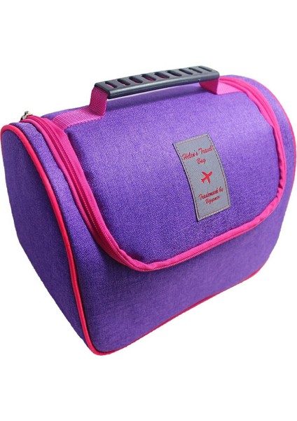 Tutma Kollu Geniş Iç Hacimli Kozmetik Makyaj Çantası Seyahat Seti Aksesuar Düzenleyici 24X21X15 cm fiyatları