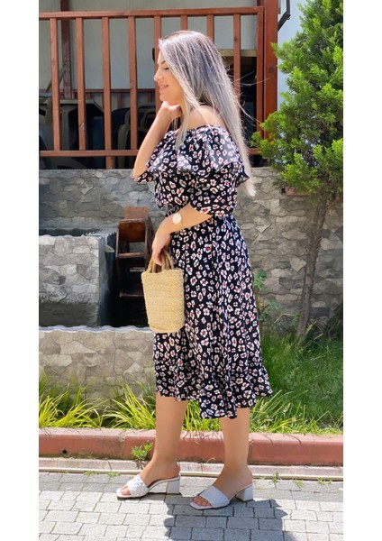 Madonna Yaka Gipeli Elbise Siyah modelleri