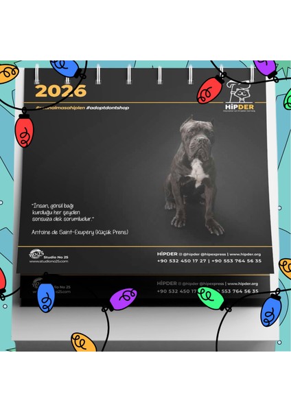 2026 Masa Takvimi fiyatları