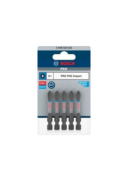 Aksesuar Pro Impact Vidalama Ucu PH2X55MM 5 Li