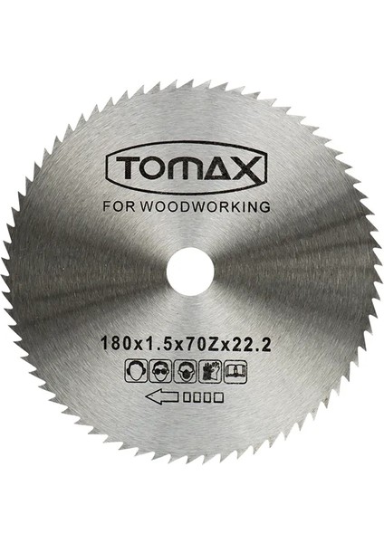 Ağaç Daire Testeresi (Elmassız) 180X1,5 Diş 70Z