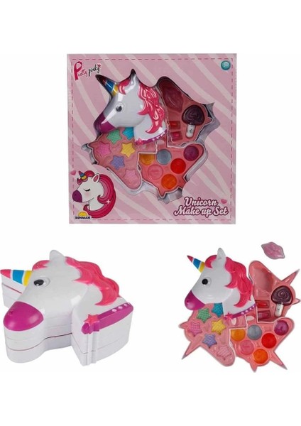 Unicorn Şekilli 3 Katlı Makyaj Güzellik Seti fiyatları