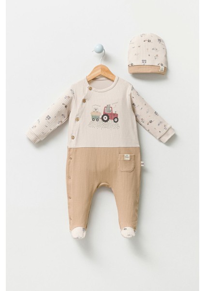 Çiftçi Baskılı Yandan Açmalı Patikli Tulum