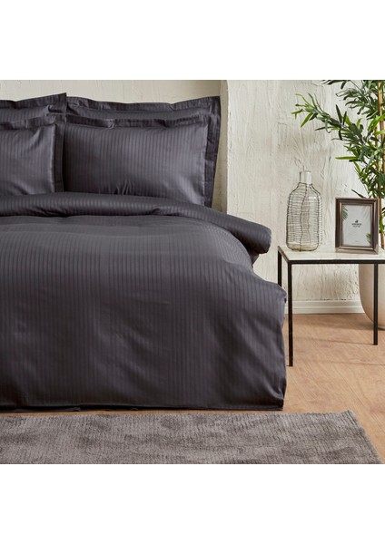 Uniq %100 Pamuk Saten King Size Nevresim Takımı Antrasit modelleri