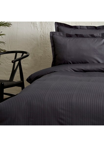 Uniq %100 Pamuk Saten King Size Nevresim Takımı Antrasit fırsatları