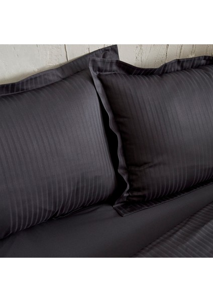 Uniq %100 Pamuk Saten King Size Nevresim Takımı Antrasit indirimleri