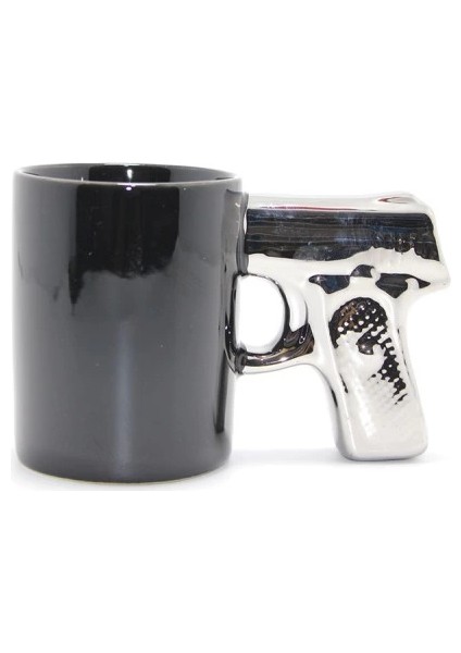 Porselen Silahlı Kupa Bardak Model 2