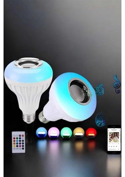 Kablosuz Bluetooth Hoparlör LED Lamba fırsatları