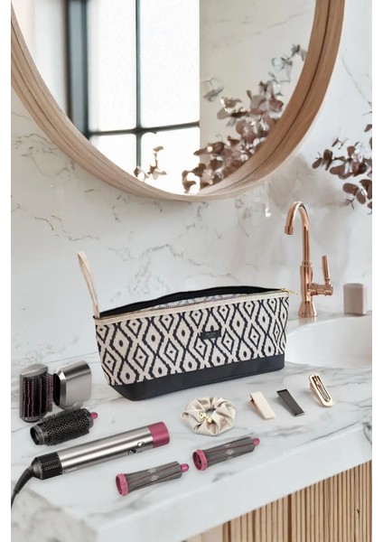 Saç Düzleştirici Maşa Çantası Makyaj Kozmetik Seyahat Büyük Makyaj Çantası 38X16X16 cm fiyatları