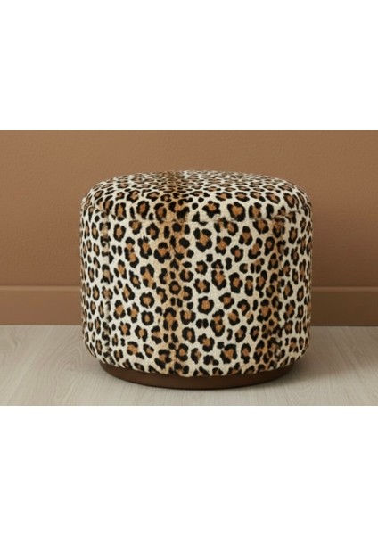 Leopar, Yuvarlak Puf/yan Sehpa