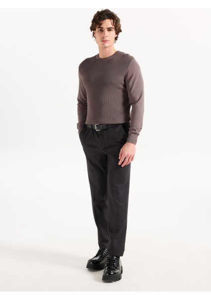 Bisiklet Yaka Standart Antrasit Erkek Kazak ACE049261492_ATR fiyatları