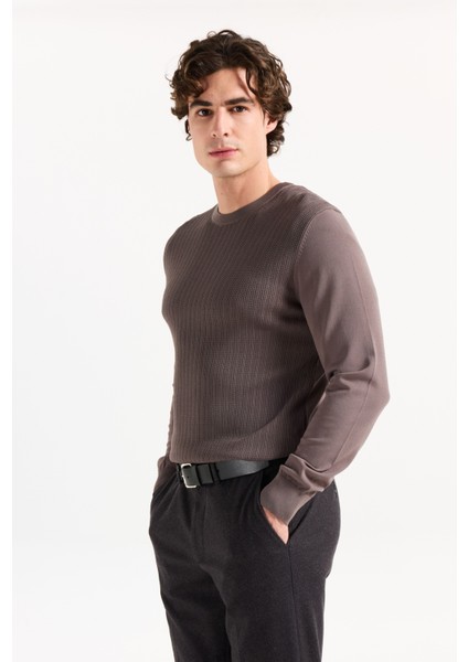 Bisiklet Yaka Standart Antrasit Erkek Kazak ACE049261492_ATR modelleri