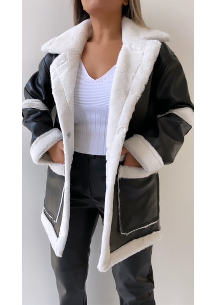 Içi Kürklü Deri Kaban Ekru fiyatları