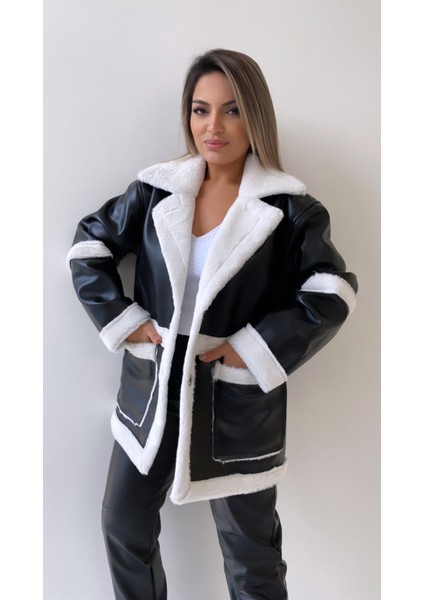 Içi Kürklü Deri Kaban Ekru indirimleri