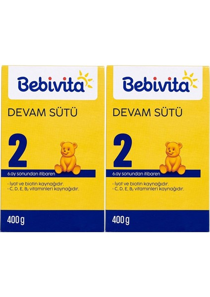 Bebek Sütü 400GR No:2 (6-12 Ay) (2 Li Set)