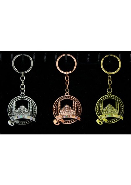 Metal Sultanahmet Anahtarlık Yuvarlak