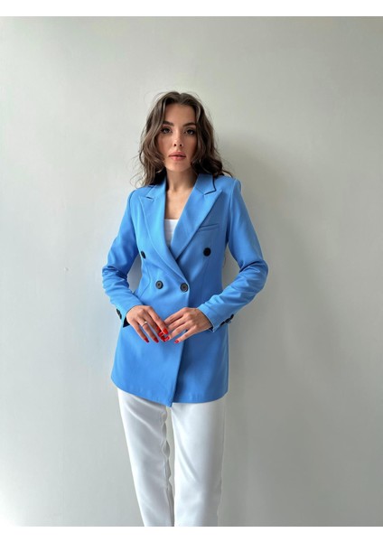 Atlas Kruvaze Blazer Ceket Mavi fırsatları