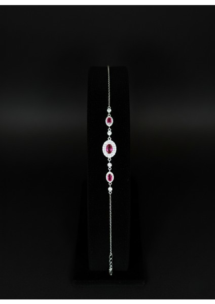 925 Ayar Bordo Zirkon Taşlı kadın Gümüş Su Yolu Düğün Takı Seti modelleri