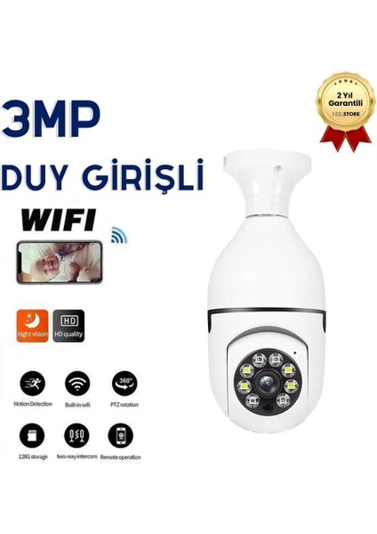 Akıllı Kablosuz IP Kamera Wifi 360 Derece Hareketli Gece Görüş Ses Kayıtllı Ampul Kamera Güvenlik Kamerası modelleri