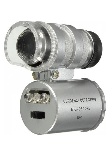 Iphone5 Için Uyumlu Kapaklı Lens Mikroskop Taşınabilir Mini Cep Boyutu LED Mikroskop NO.9882IP5I