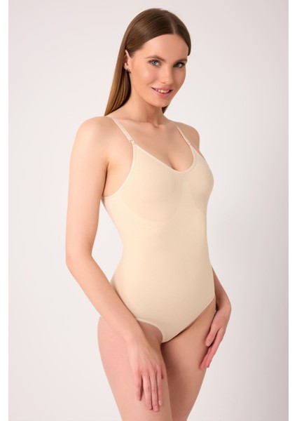 Inceltici ve Toparlayıcı Etkili Vücut Sıkılaştırıcı Seamless Zıbın Korse Siyah