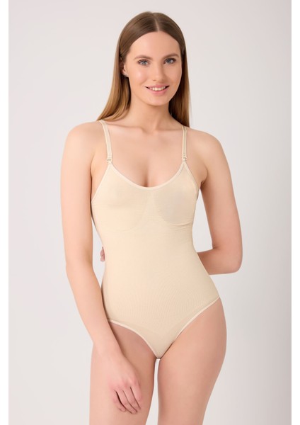 Inceltici ve Toparlayıcı Etkili Vücut Sıkılaştırıcı Seamless Zıbın Korse Siyah modelleri