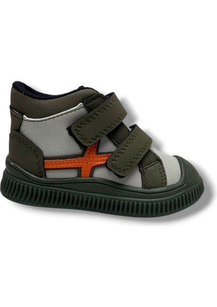 Bebe 650-26 Deri Sıcak Astar Anatomik Çift Cırtlı Çocuk Bot Haki Gri Oranj 22-25 fiyatları