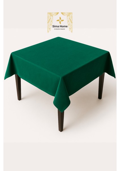 Kadife Dokulu 140 cm x 140 cm Okey Oyun Masa Örtüsü