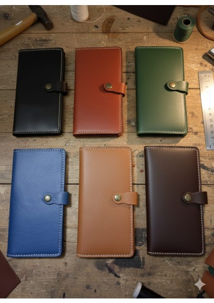 Hakiki Deri Kadın Cüzdan Bozuk Para Kartlık ve Kağıt Para Gözlü