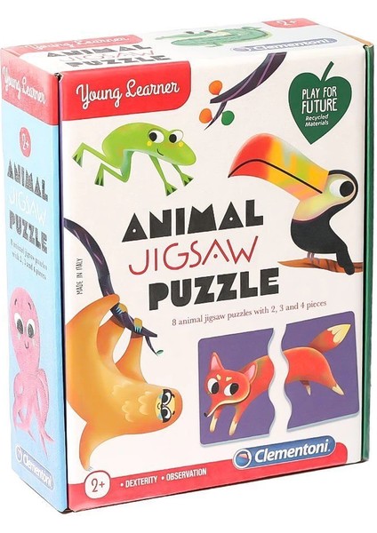 75043TR Young Learner - Sevimli Hayvanlar Yapboz +3 Yaş