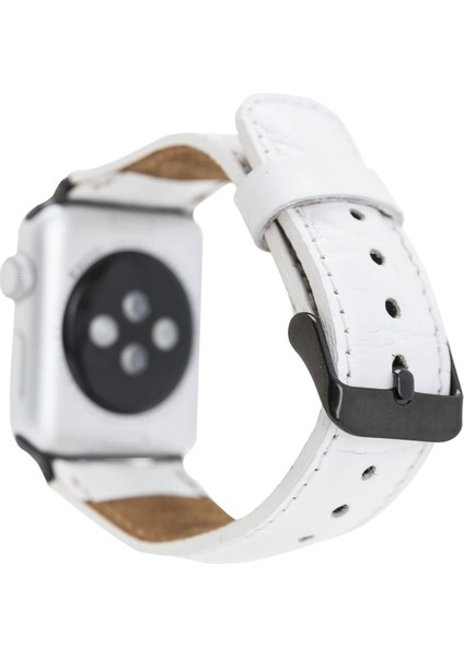 Apple Watch Uyumlu Deri Kordon 42-44-45MM F3 Beyaz fiyatları
