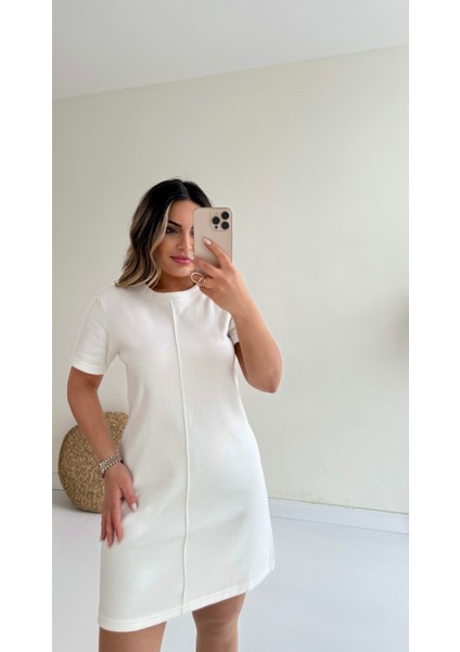 Kısa Kol Marka Pike Elbise Ekru indirimleri