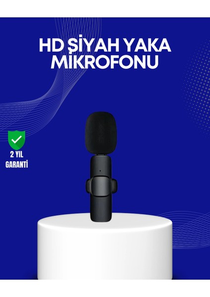 Lightning Girişli 2’li Kablosuz Yaka Mikrofonu Çift Kişilik Kayıt