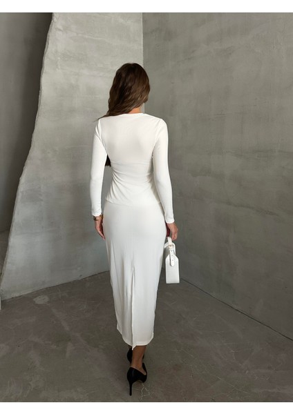 Düğme Detaylı Triko Bluz Ekru fırsatları