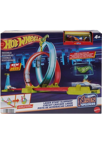 HPC05 Hot Wheels Neon Yarışlar Çifte Çemberde Yarış Seti