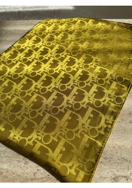 Kadın Yagyeşili Dior Desen Janjan Şal modelleri