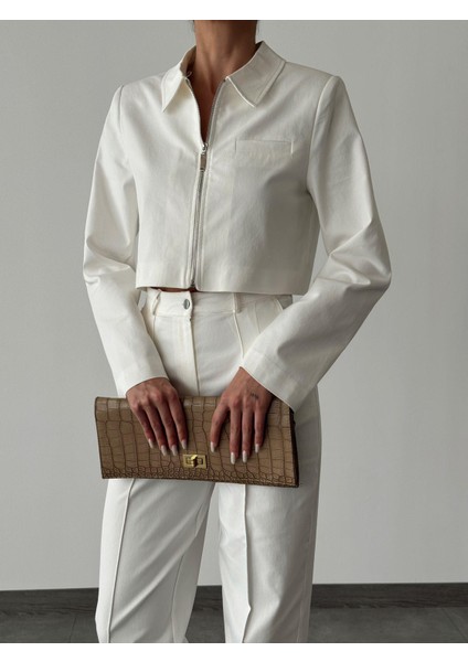 Denim Gabardin Takım Ekru fiyatları