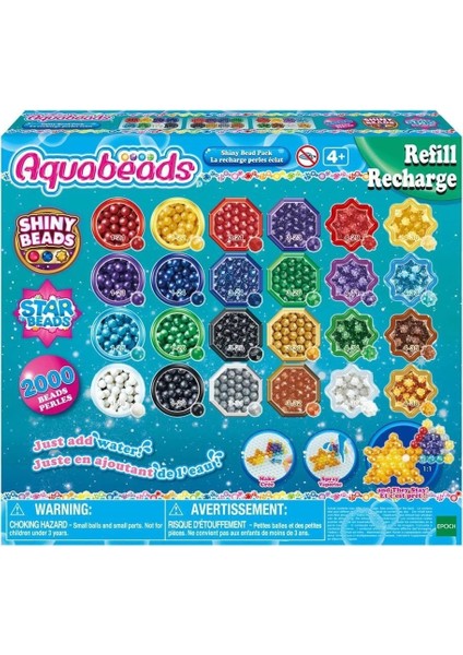 31995 Aquabeads Parlak Boncuk Paketi (Yedek Paket) 2000 Parça +4 Yaş fırsatları