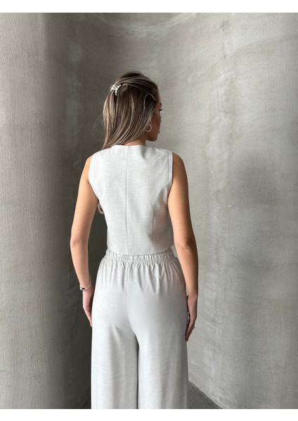 Pensli Polyviskon Yelek Gri fırsatları