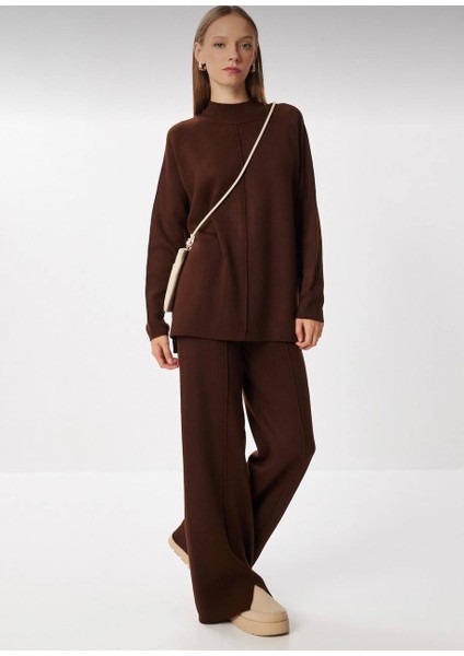 Yarım Balıkçı Yaka Triko Takım (Kazak-Pantolon) modelleri