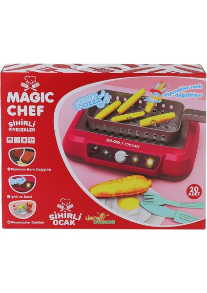 2A550 Magic Chef Barbekü Ocak Seti -Limon Oyuncak