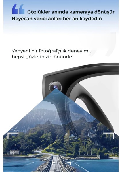 R1 Pro Akıllı Gözlük Kameralı Yapay Zeka,müzik Dinleme,telefon ile Konuşma Bluetooth indirimleri