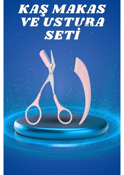 Profesyonel Taraklı Kaş Usturası ve Kaş Makası Bıyık Alma Kaş Usturası - NJ001P-4IDJR9 fiyatları