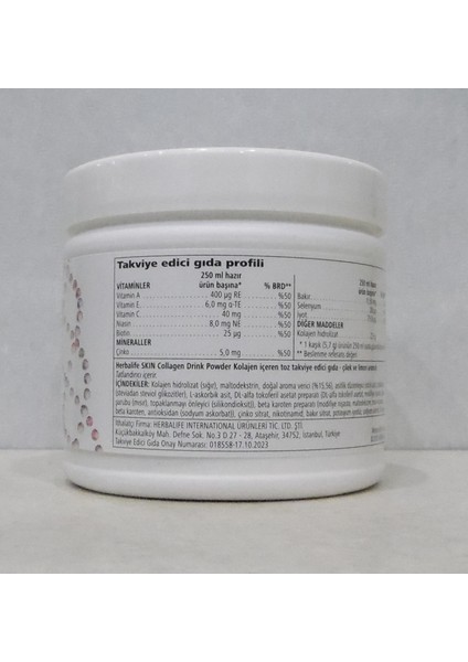 Collagen Drink Powder – Glutensiz Kolajen Takviyesi, 9 Vitamin ve Mineral Desteği 171 G fiyatları