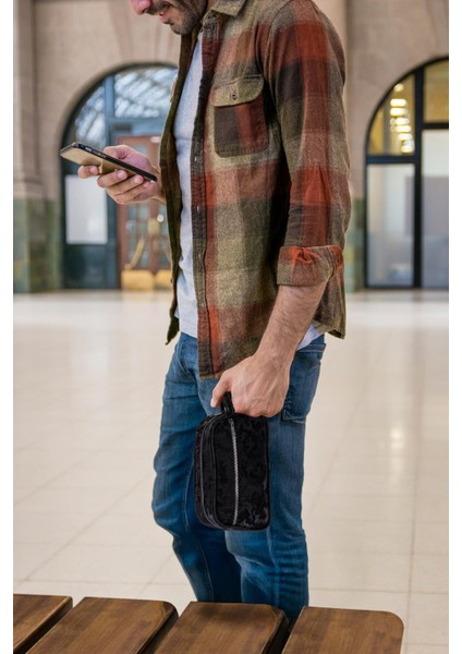 Tıraş Ürünleri Düzenleyici Pratik Çanta Organizer Tıraş ve Seyahat Çantası Erkek Hediyelik modelleri