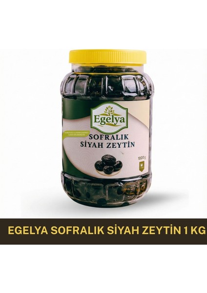 Gemlik Siyah Zeytin – Doğal, Katkısız 1 kg Siyah Sofralık Zeytin