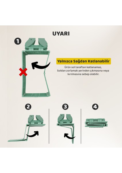 Lazımlık, Portatif Seyahat Tipi Katlanabilir Taşınabilir Çocuk Tuvaleti, Yeşil