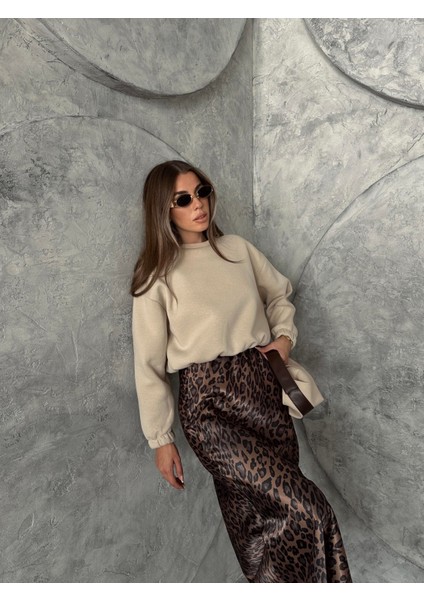 Üç Iplik Beli Lastikli Sweat Taş