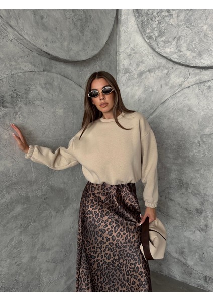 Üç Iplik Beli Lastikli Sweat Taş