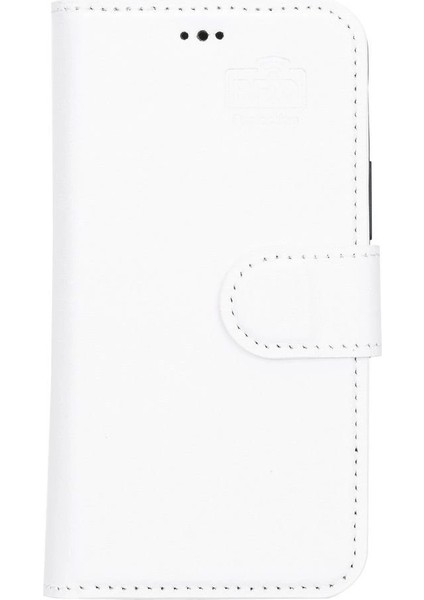 Apple iPhone 13 Mini Uyumlu Deri Cüzdanlı Kılıf F3 Beyaz fırsatları